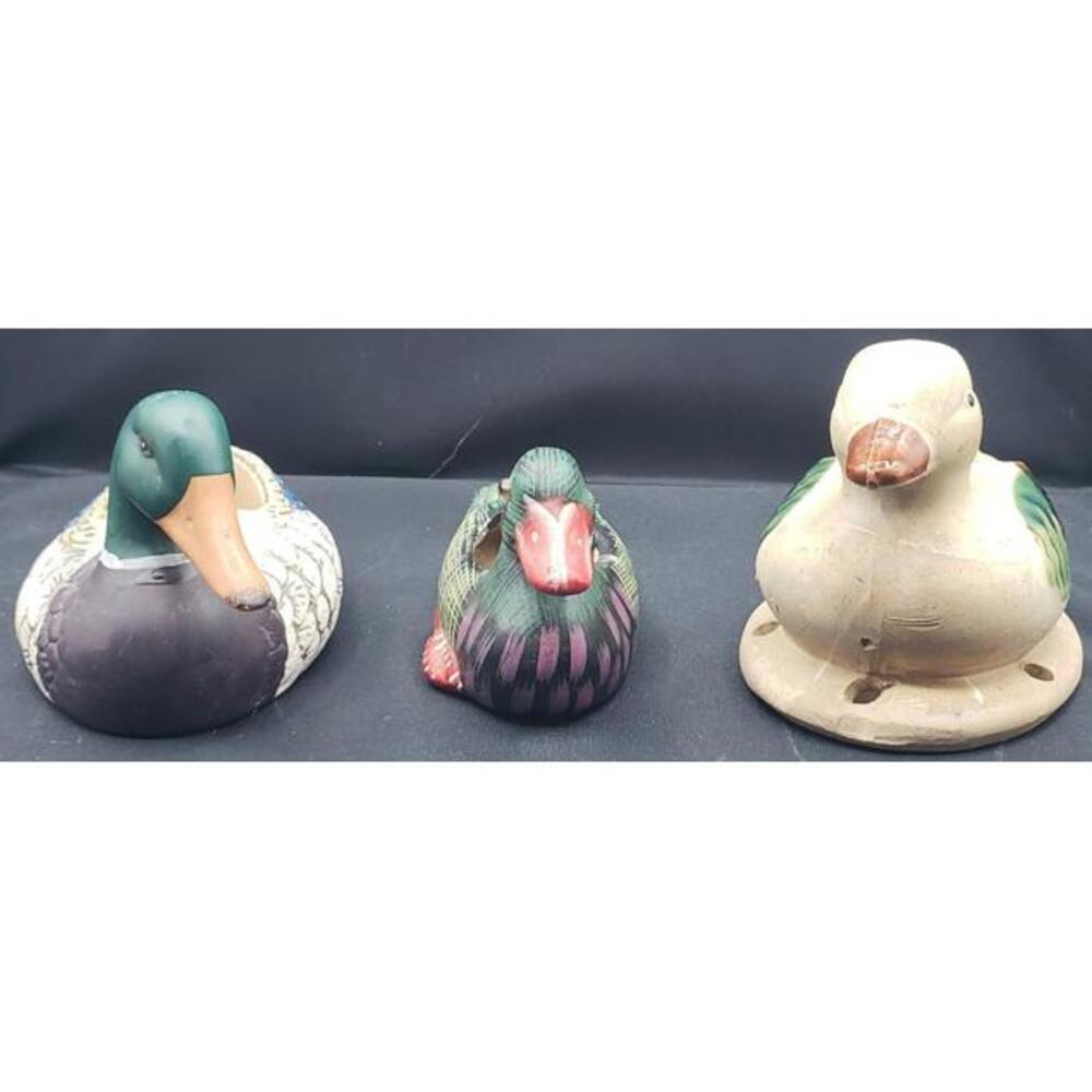 VTG Home Styles by Hermitage Pottery Ceramic Duck Hand Painted & 2 Others